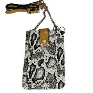 NEW! STEVE MADDEN Snakeskin Crossbody Cell Phone Case Sleeve Bag Wallet.